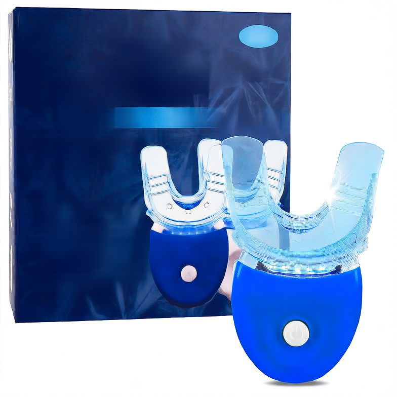 LED Teeth Whitening Kit with Blue Light and Gel