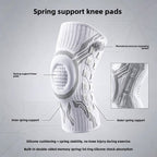 Adjustable Knee Support Brace with Spring and Silicone