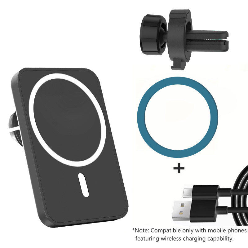 Magnetic Wireless Car Charger Holder 15W Fast Charging