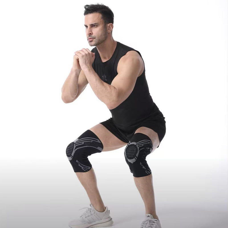 Adjustable Knee Support Brace with Spring and Silicone