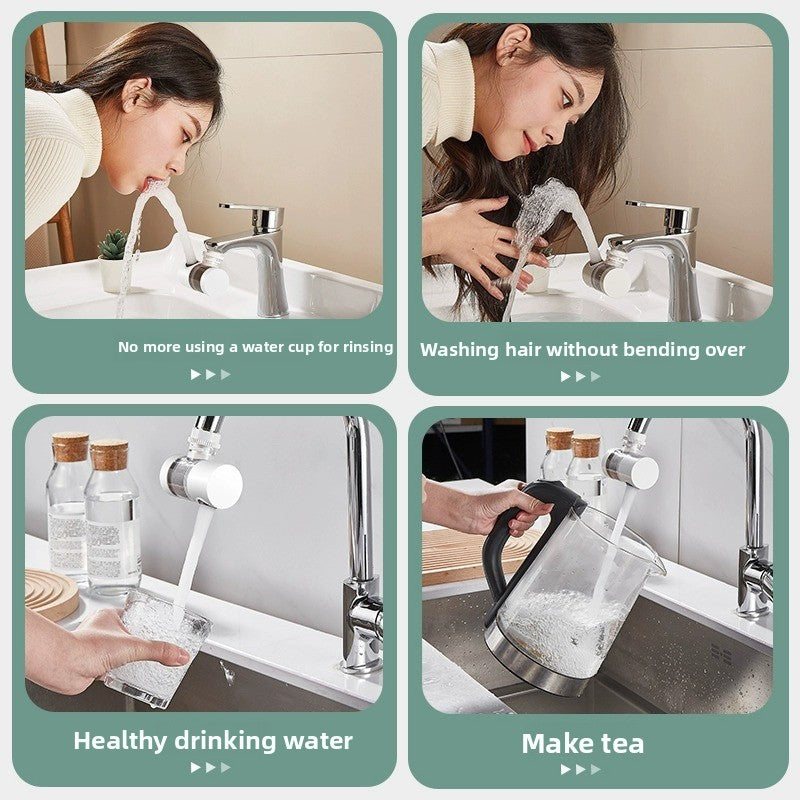 360� Rotating Faucet Splash Guard with Water Filter