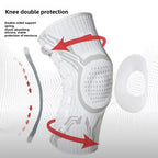 Adjustable Knee Support Brace with Spring and Silicone