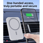 Magnetic Wireless Car Charger Holder 15W Fast Charging