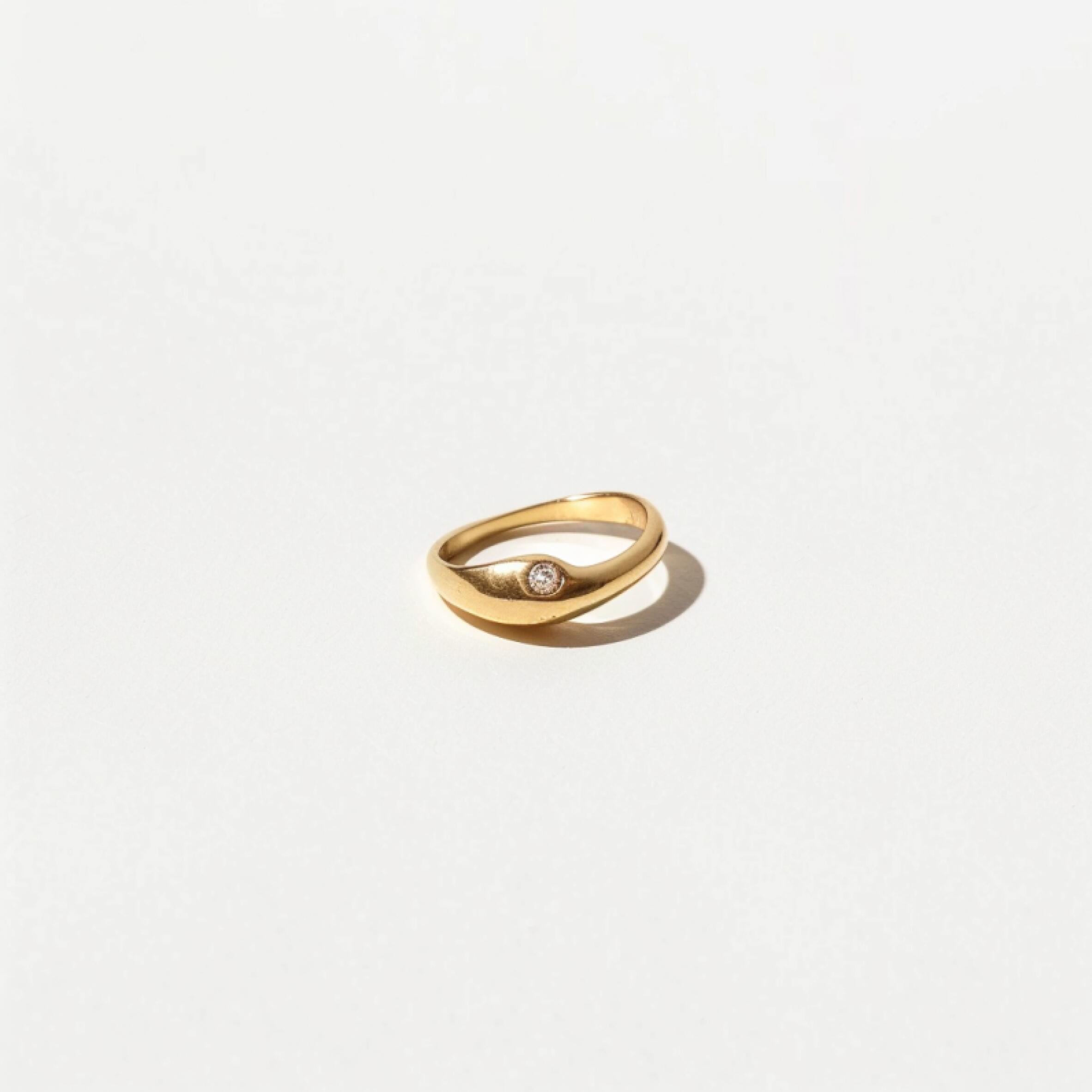 Eternal Glow Polished Gold Ring